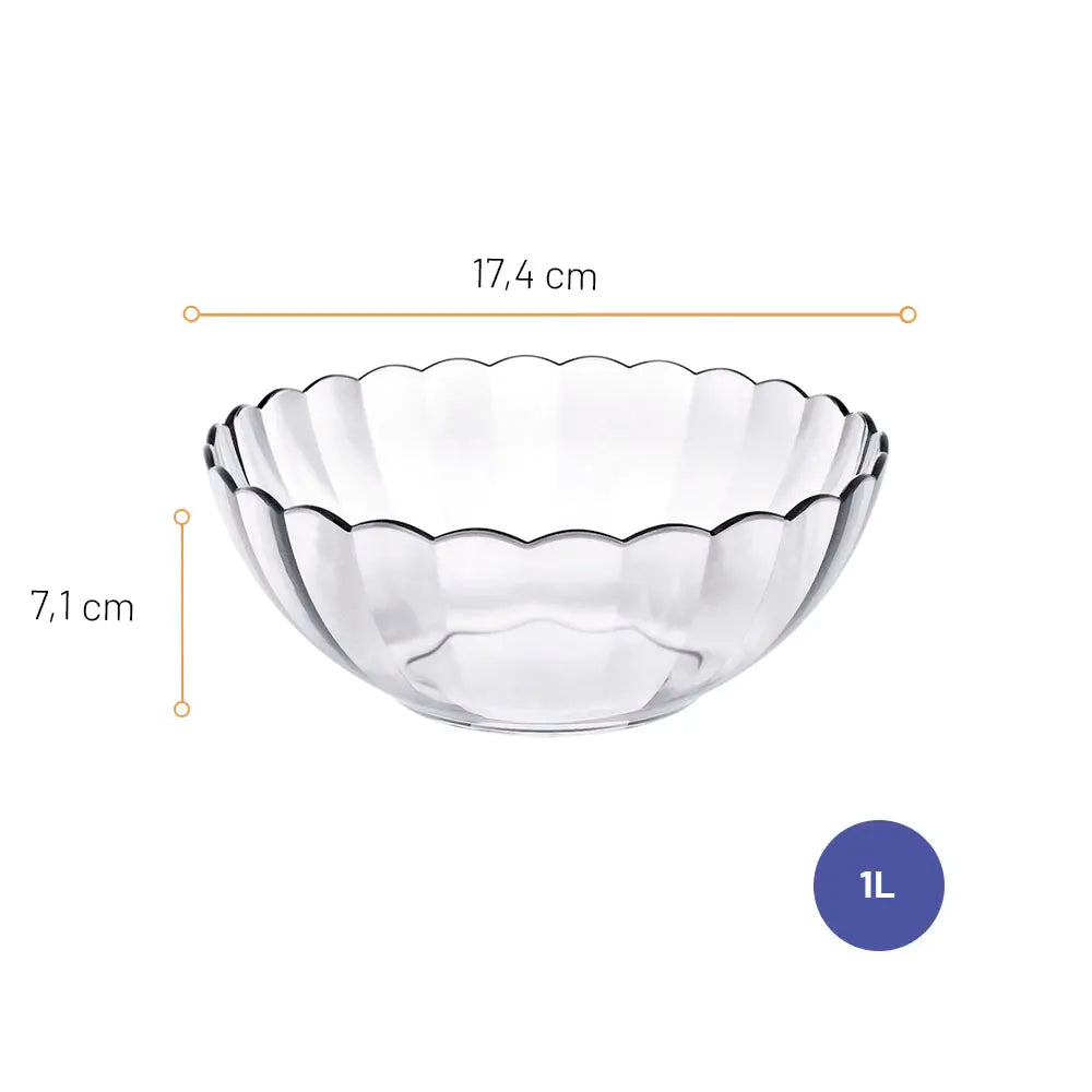 Tigela de Vidro Bella Astral 1 Litro Marinex | Nadir