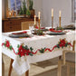 Toalha de Mesa de Natal 8 Lugares 1,60 m x 2,50 m Athenas Estampado Natal 105 | Dohler