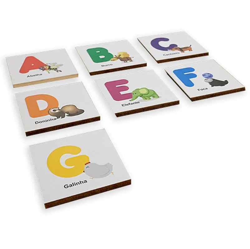 Brinquedo Educativo Alf Brinquedos 553 “Aprendendo o Alfabeto” – Jogo Educativo Letras com Imagens | Infantil 3+
