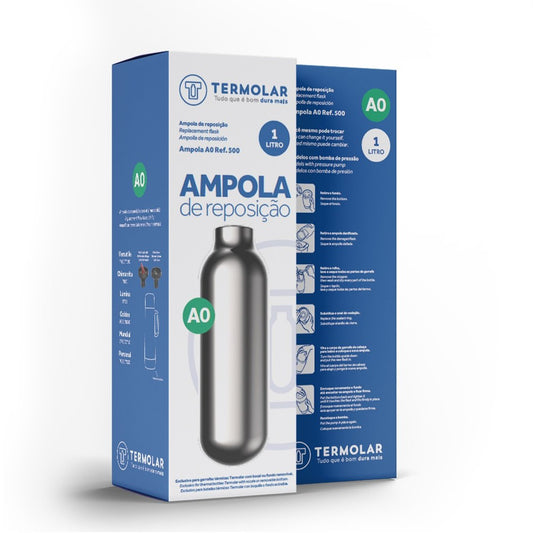 Ampola de Reposição para Garrafa Térmica A0 Lúmina (Rolha) 1 Litro | Termolar