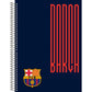Caderno do Barcelona | Universitário Capa Dura 1 Matéria 80 Folhas | Animativa