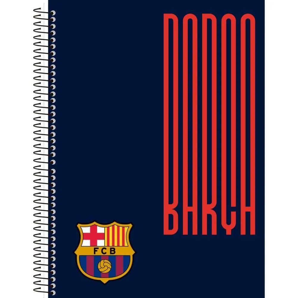 Caderno do Barcelona | Universitário Capa Dura 1 Matéria 80 Folhas | Animativa