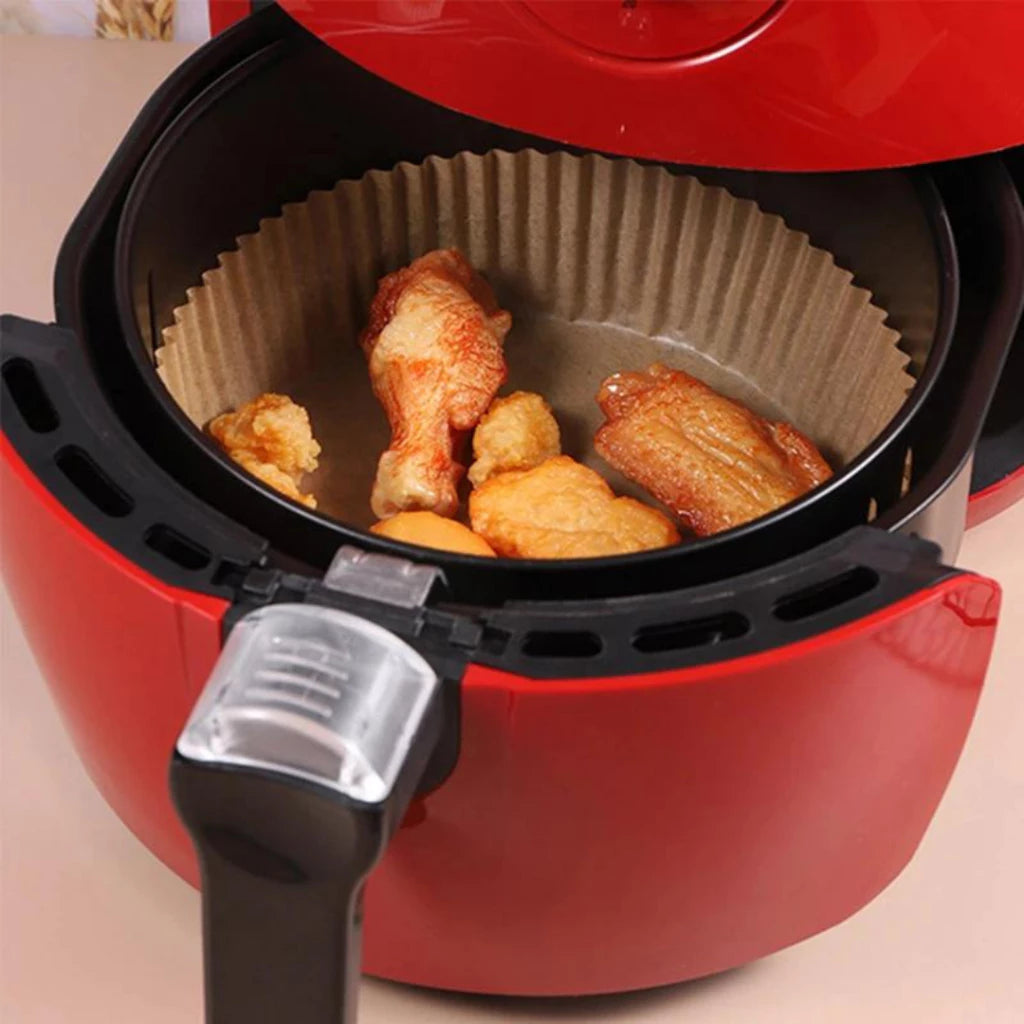 Forro de Papel Redondo 16 cm (50 un) – Forro para Air Fryer | Descartável