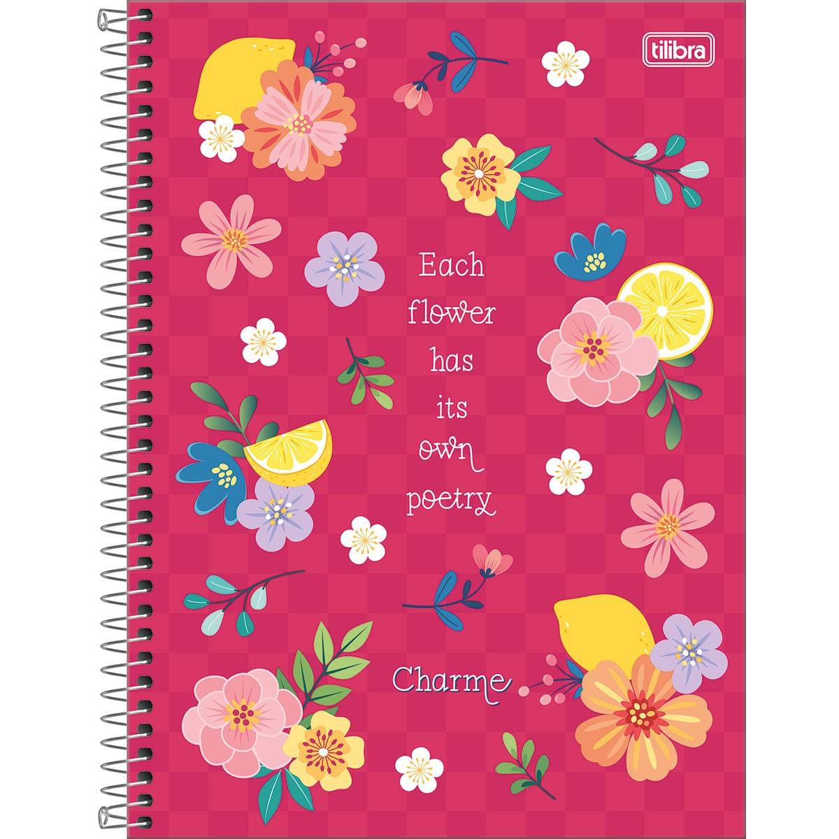 Caderno Charme | Universitário Capa Dura 1 Matéria 80 Folhas | Tilibra