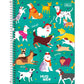 Caderno Hug Me Pets | Universitário Capa Dura 1 Matéria 80 Folhas | Tilibra