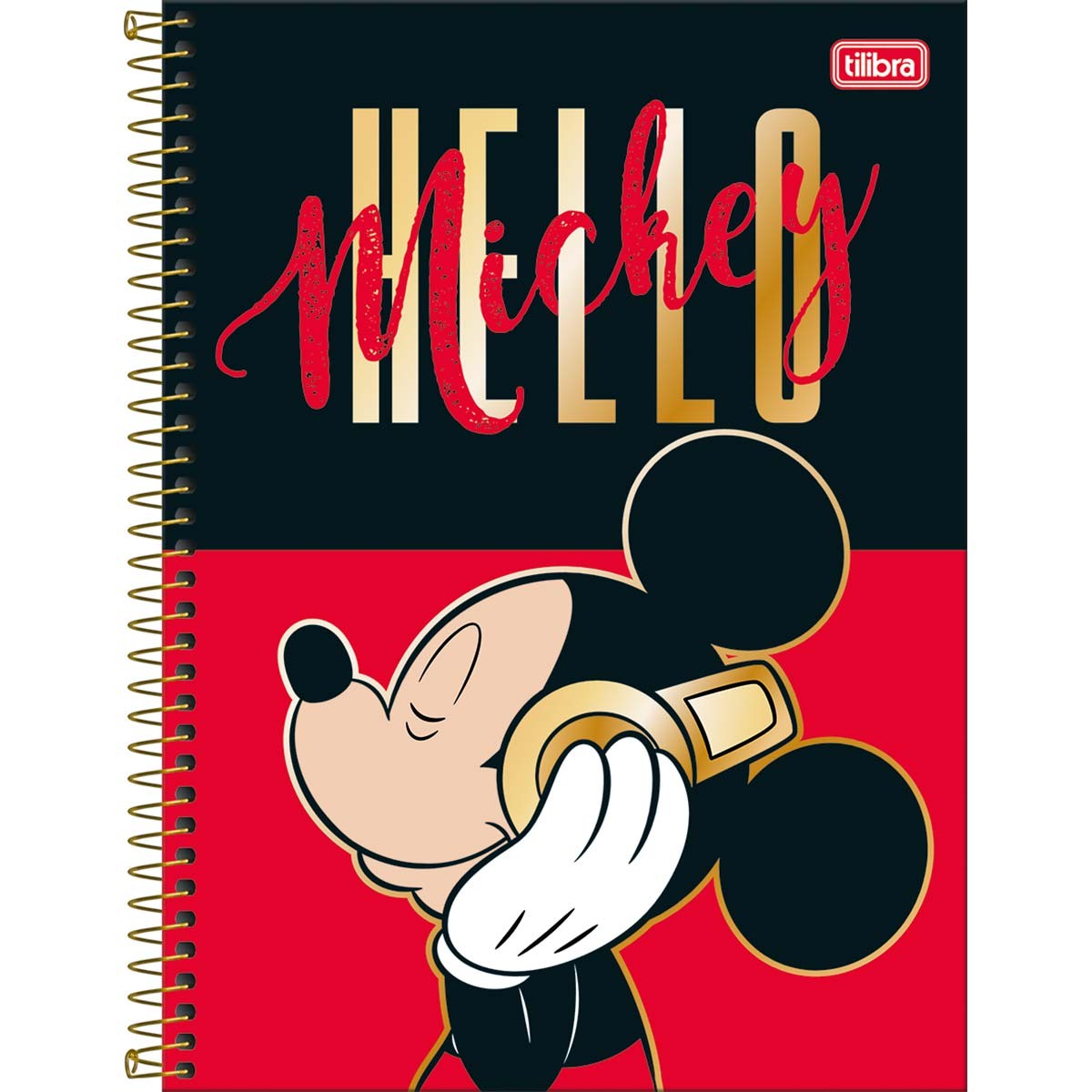 Caderno do Mickey Universitário Capa Dura 1 Matéria 80 Folhas | Tilibra