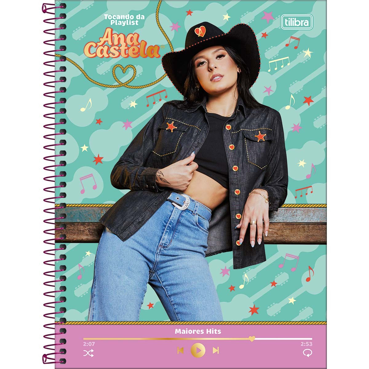 Caderno da Ana Castela | Universitário Capa Dura 1 Matéria 80 Folhas | Tilibra