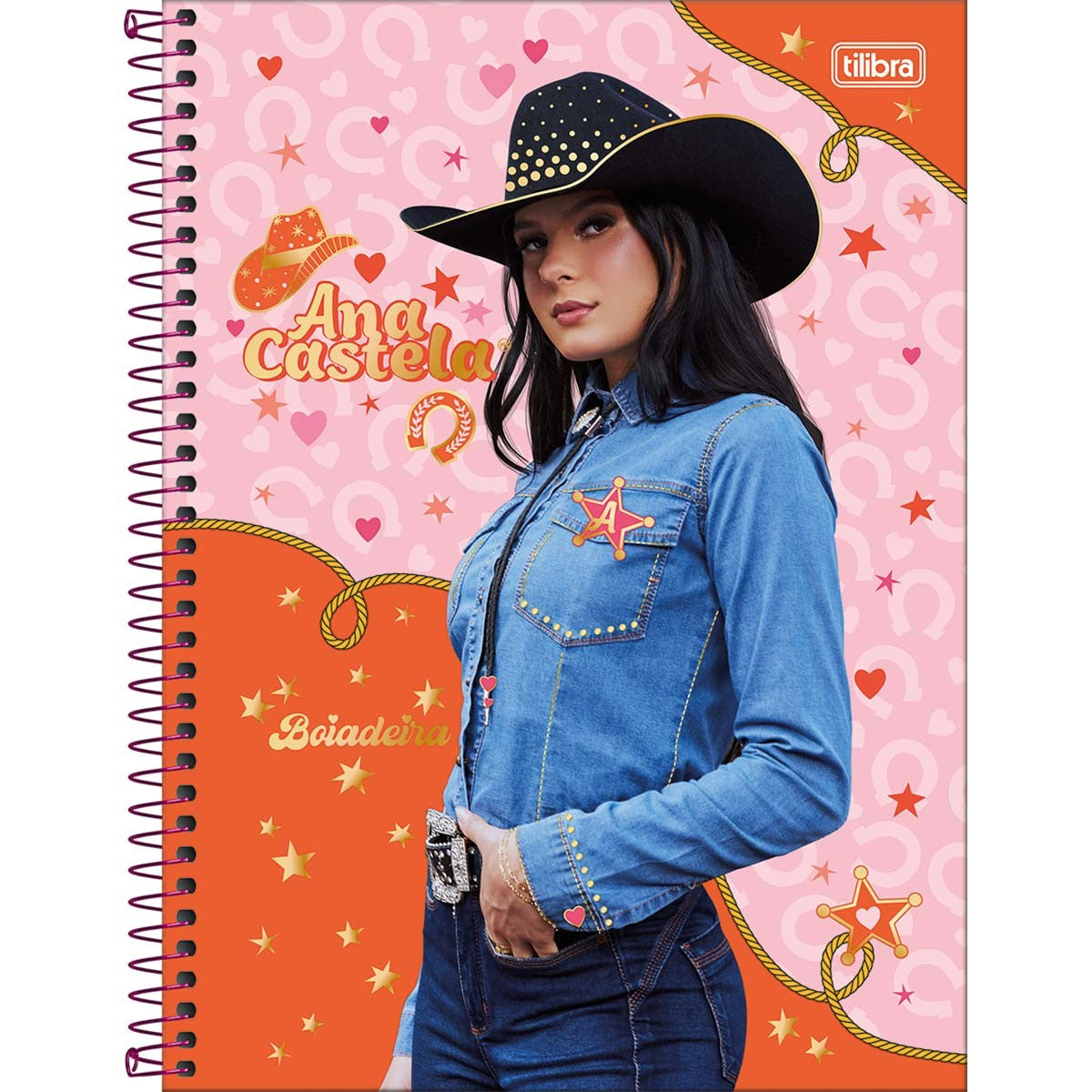 Caderno da Ana Castela | Universitário Capa Dura 1 Matéria 80 Folhas | Tilibra
