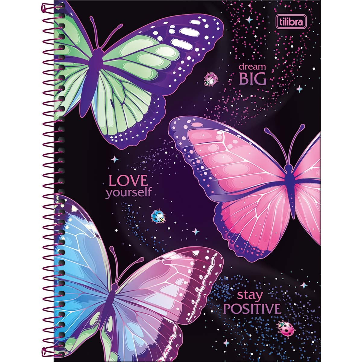 Caderno Daisy | Universitário Capa Dura 1 Matéria 80 Folhas | Tilibra
