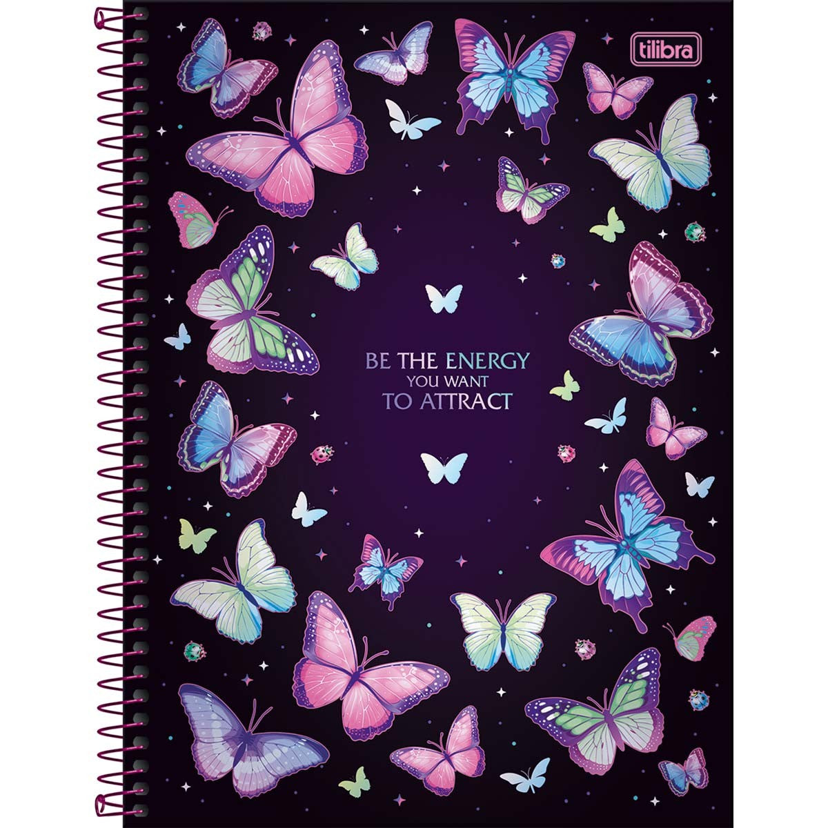 Caderno Daisy | Universitário Capa Dura 1 Matéria 80 Folhas | Tilibra