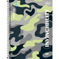 Caderno Camuflado Hide | Universitário Capa Dura 1 Matéria 80 Folhas | Tilibra