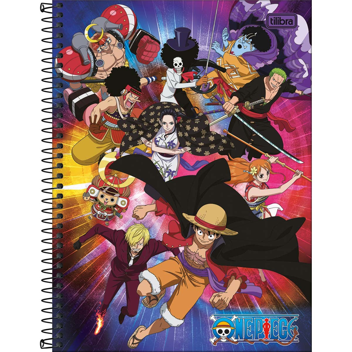 Caderno One Piece | Universitário Capa Dura 1 Matéria 80 Folhas | Tilibra
