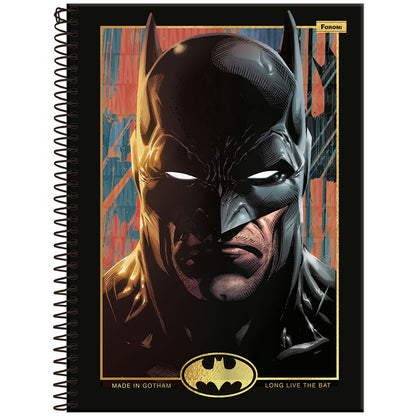 Caderno Batman | Universitário Capa Dura 1 Matéria 80 Folhas | Foroni