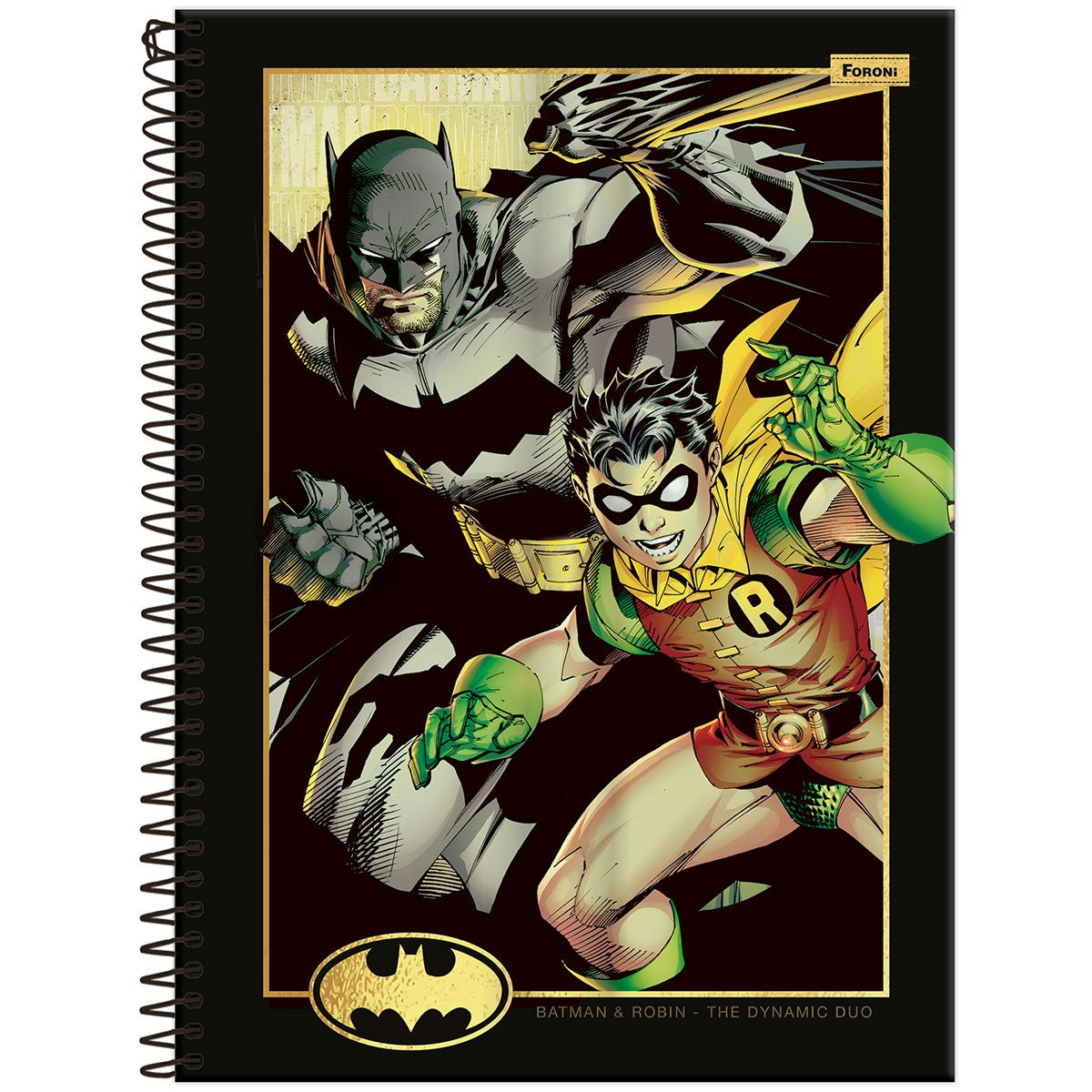 Caderno Batman | Universitário Capa Dura 1 Matéria 80 Folhas | Foroni