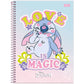 Caderno do Stitch | Universitário Capa Dura 1 Matéria 80 Folhas | Foroni