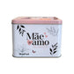 Caneca de Vidro 300ml Diamond Metalic com Lata - Mãe, Sua Luz Inspira | Brasfoot Presentes