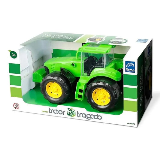 Trator Traçado Roma 30,5 cm (Ref. 0370) – Plástico Resistente, Rodas Livres