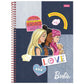 Caderno da Barbie | Universitário Capa Dura 1 Matéria 80 Folhas | Foroni