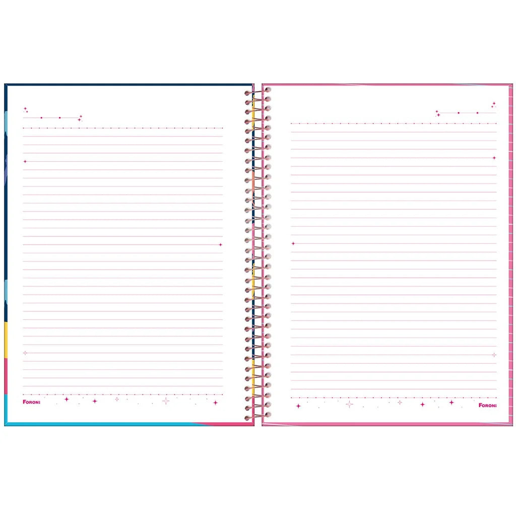Caderno da Barbie | Universitário Capa Dura 1 Matéria 80 Folhas | Foroni