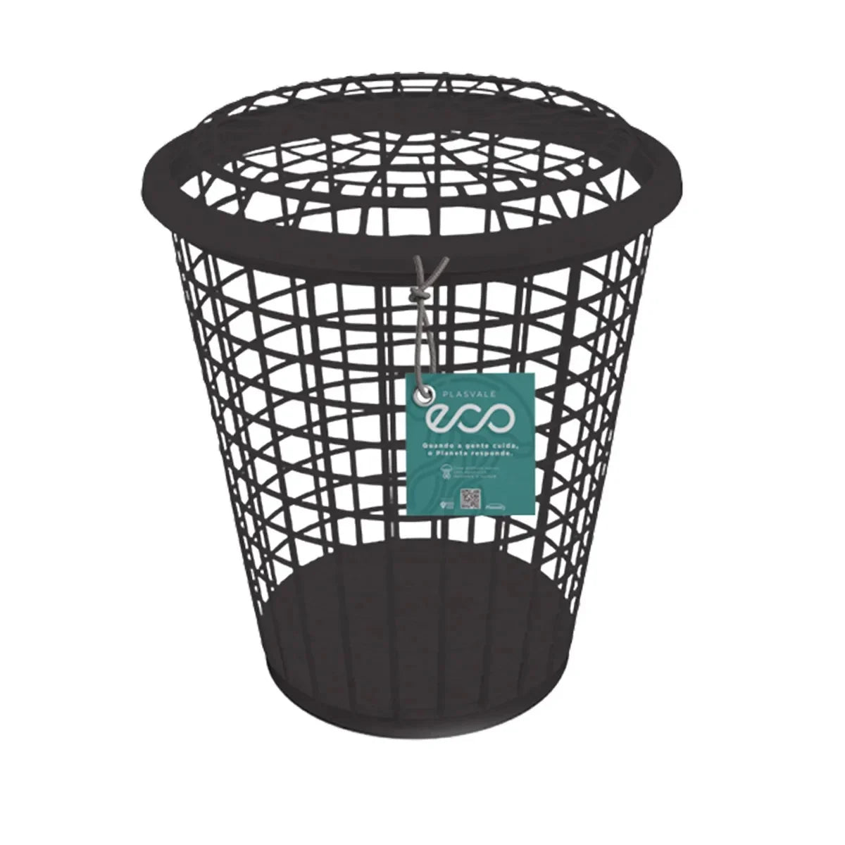 Cesto para Roupas Telado 35 L Plasvale 737LP – Polipropileno, Ventilado, Leve e Durável