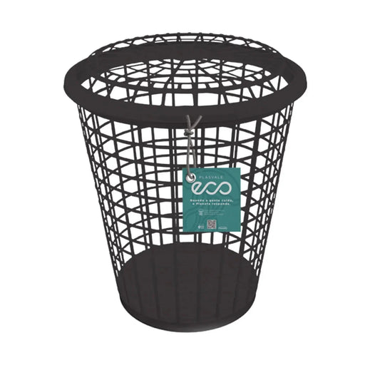 Cesto para Roupas Telado 35 L Plasvale 737LP – Polipropileno, Ventilado, Leve e Durável