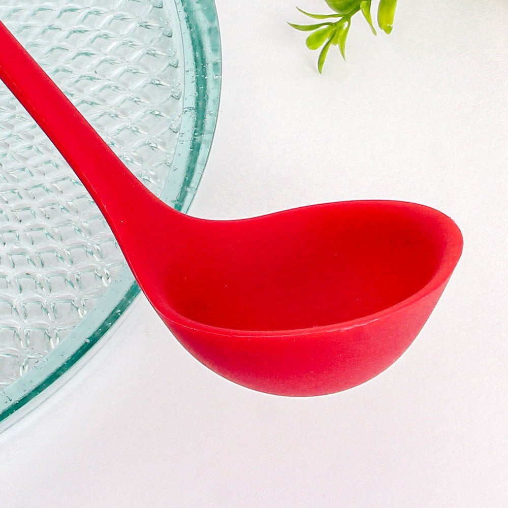 Concha de Silicone 28,2 cm Vermelha – Eco’s Houseware ECO24048 | Utensílio Antiaderente