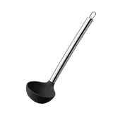 Concha de Silicone 31,5 cm – Cabo Aço Inox Belakaza BK5147 | Utensílio Resistente para Panelas Antiaderentes