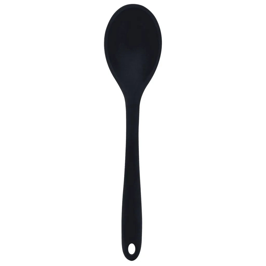 Colher de Silicone Preta 28 cm BigSul – Utensílio Antiaderente para Panelas, Alta Qualidade – 22085