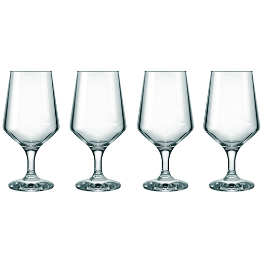 Jogo 4 Taças de Cerveja Brunello 400 ml – Vidro Cristalino | Nadir
