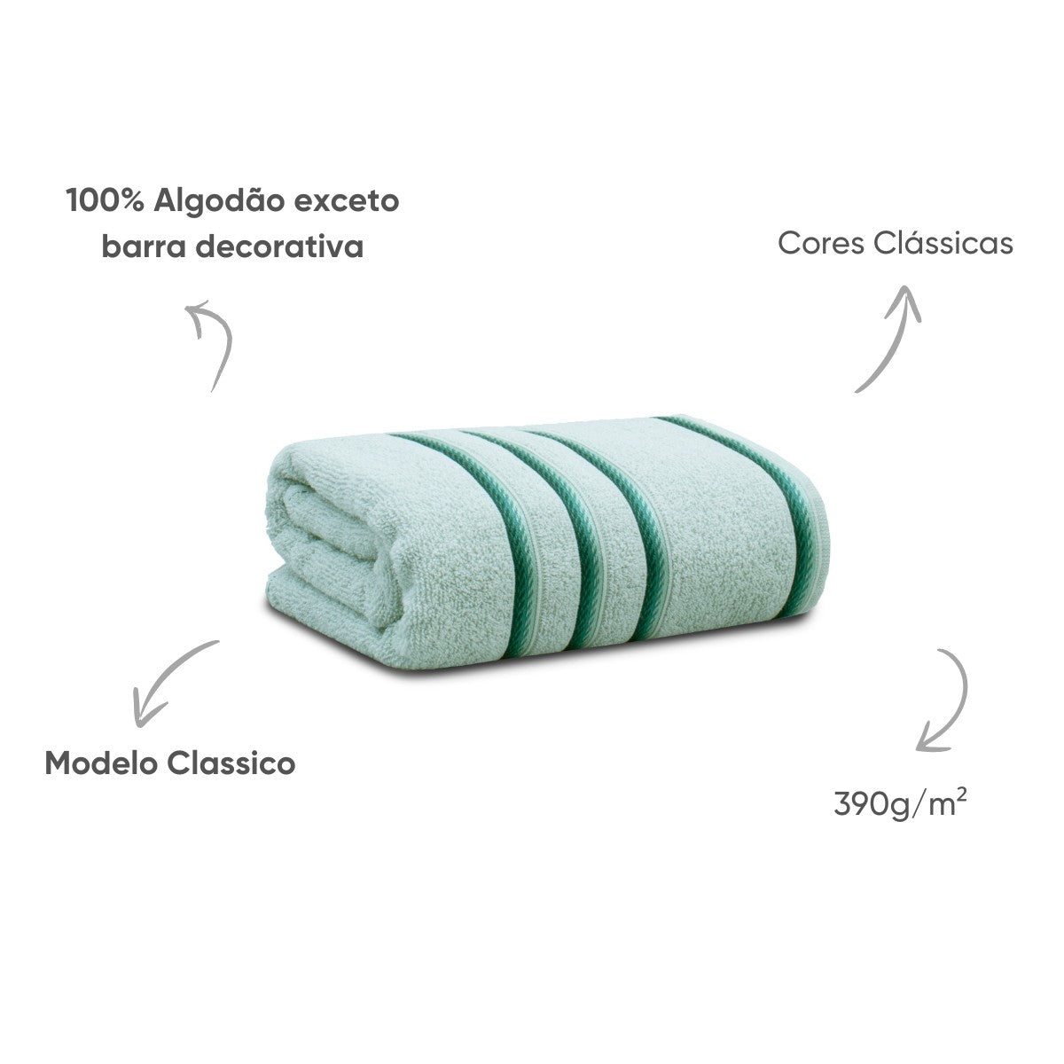 Toalha Banhão Classic 78×150 cm 100% Algodão 390 g/m² | Appel Home
