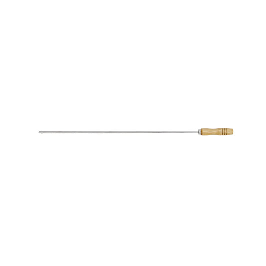 Espeto Churrasco 85 cm Inox Coração – Cozla | Cabo Madeira