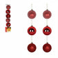 Bola de Natal Vermelha 6 cm (Kit 6 un) Tubo Natalino | Art Christmas