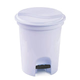 Lixeira com Pedal 13L Branca Plasvale – Compacta, Higiênica e Ideal para Cozinha, Banheiro e Escritório