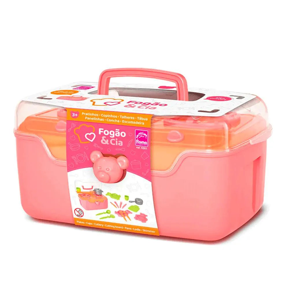 Fogão Maleta Infantil 5301 – Maleta Portátil + Kit Acessórios | Roma