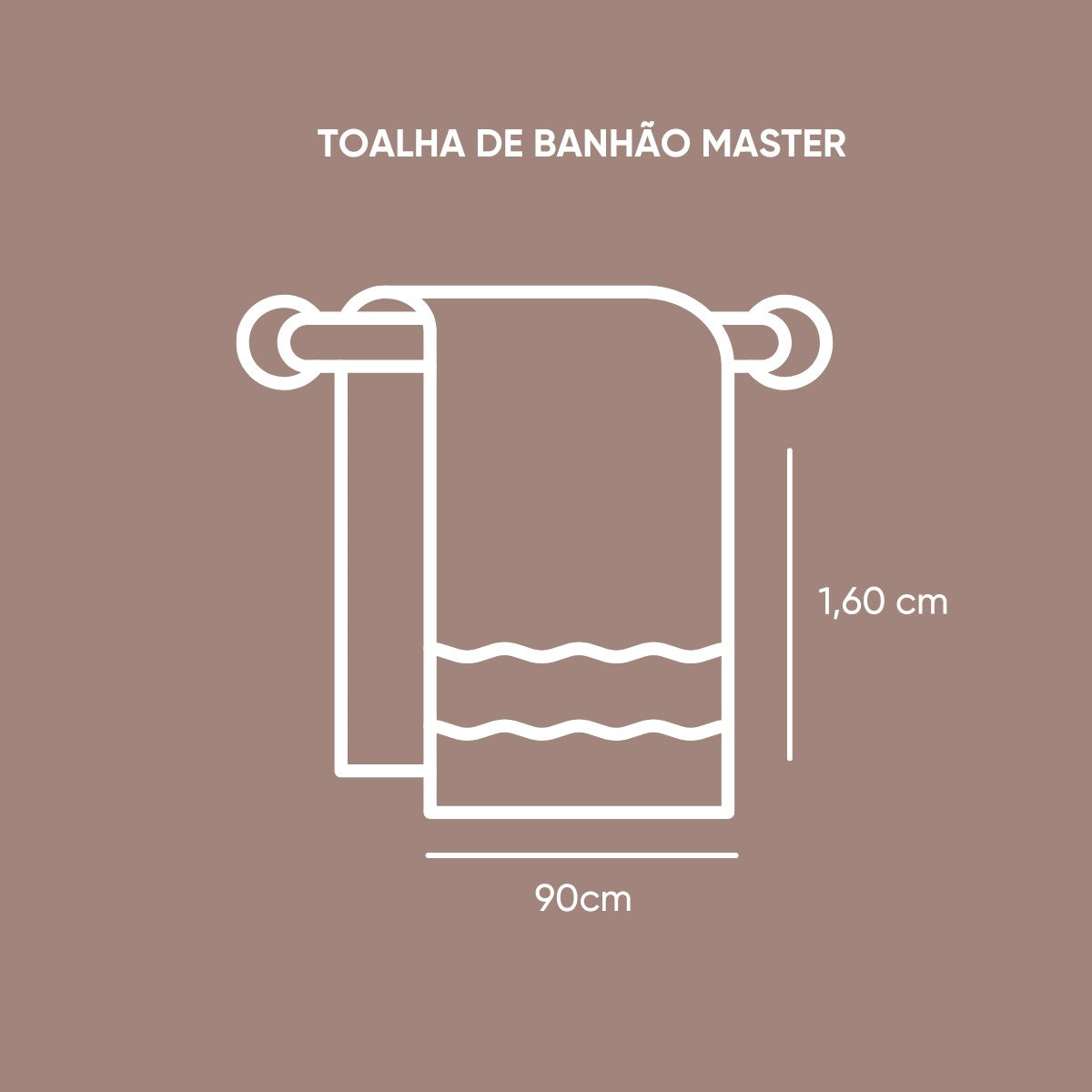 Toalha Banhão Master 90×1,60 m – 100% Algodão Fio Penteado | Appel Home
