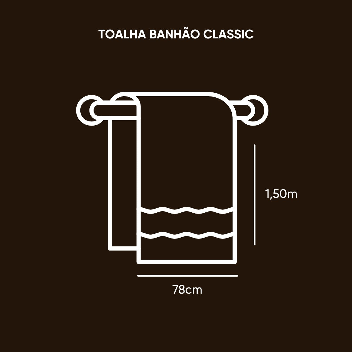 Toalha Banhão Classic 78×150 cm 100% Algodão 390 g/m² | Appel Home