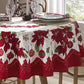 Toalha de Mesa de Natal Redonda 1,60 m Athenas Estampado Natal 104 | Dohler