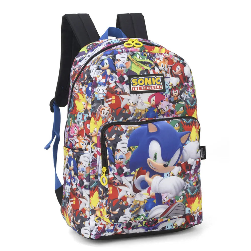 Mochila do Sonic | Escolar de Costas | 18"/46cm | Luxcel
