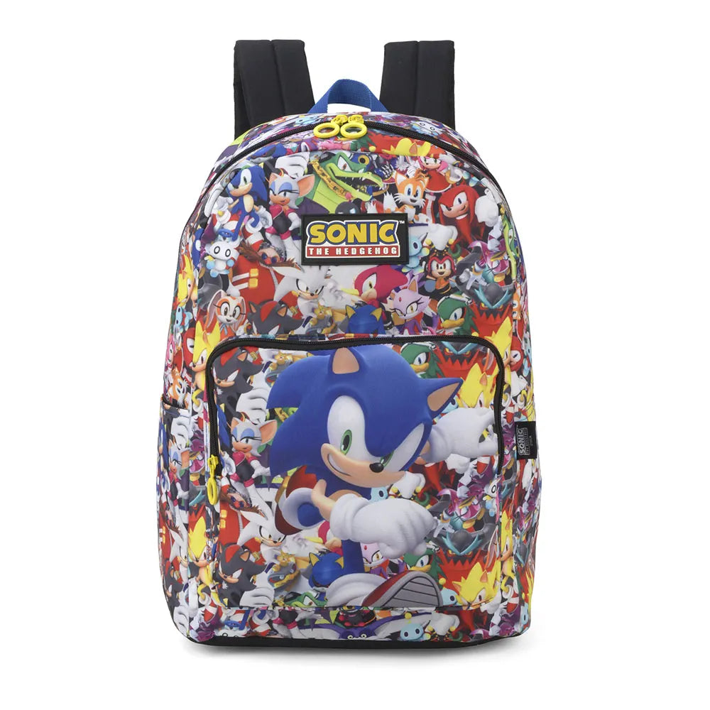 Mochila do Sonic | Escolar de Costas | 18"/46cm | Luxcel
