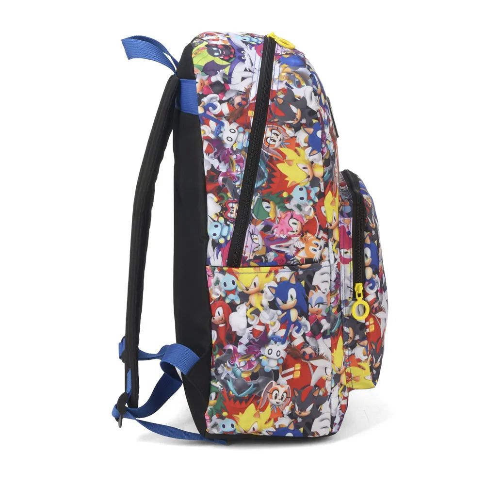 Mochila do Sonic | Escolar de Costas | 18"/46cm | Luxcel