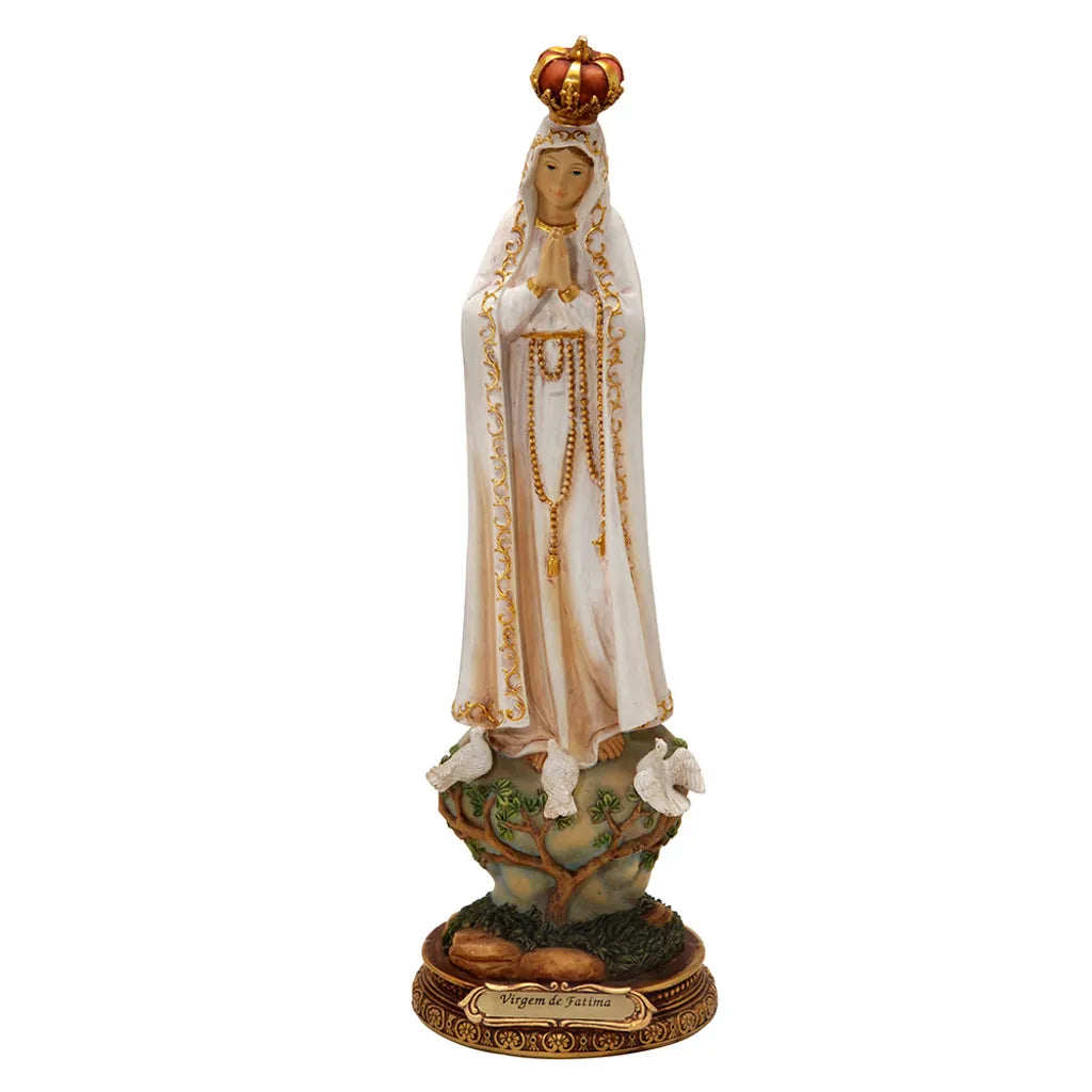 Imagem Nossa Senhora De Fátima 30 cm em Resina