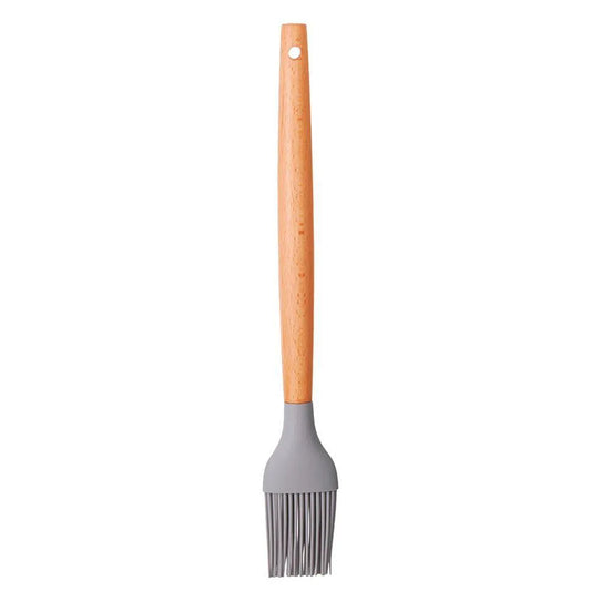 Pincel Culinário de Silicone 28 cm com Cabo de Madeira Art House Linha Lumi ZUN0127-B – Cores Variadas
