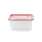 Pote Plástico 1 Litro Quadrado Hermético Cristal | Plasvale