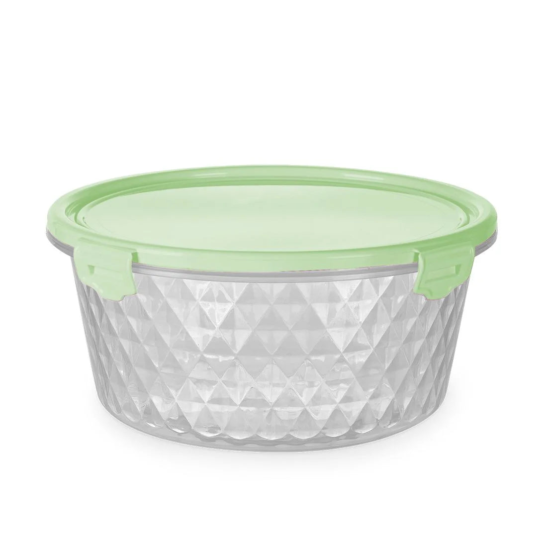 Pote Cristal Redondo 1,7 Litro com Travas | Plasvale
