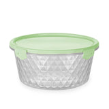 Pote Cristal Redondo 1,7 Litro com Travas | Plasvale
