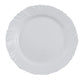 Prato Raso Duralex Opaline Pétala 25,5 cm – Vidro Temperado Branco Resistente e Sofisticado