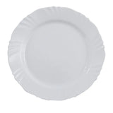 Prato Raso Duralex Opaline Pétala 25,5 cm – Vidro Temperado Branco Resistente e Sofisticado