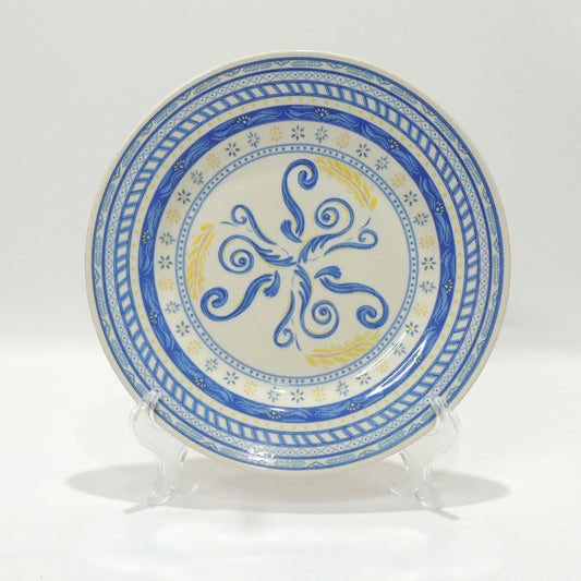 Prato Raso 26 cm Grano Azul e Amarelo – Oxford Biona | Cerâmica