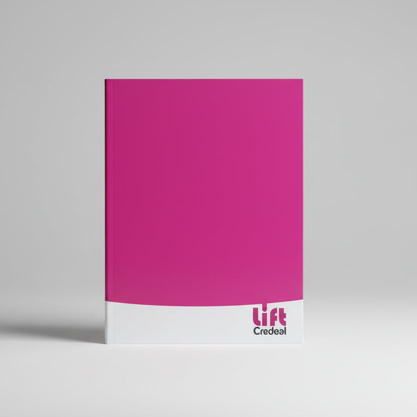 Caderno Universitário Lift Credeal – 1 Matéria, 96 Folhas, Capa Dura Laminada, Tamanho Universitário 200×275 mm