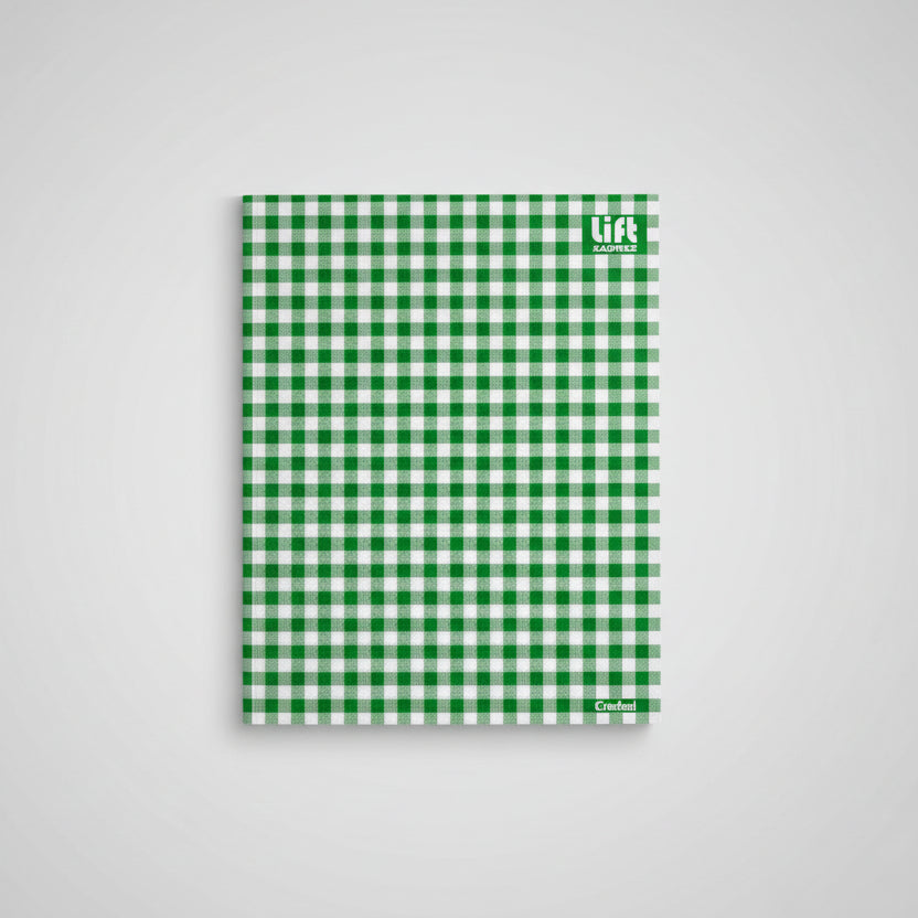 Caderno Brochura Capa Dura Lift Credeal Xadrez – 96 Folhas Universitário 1 Matéria